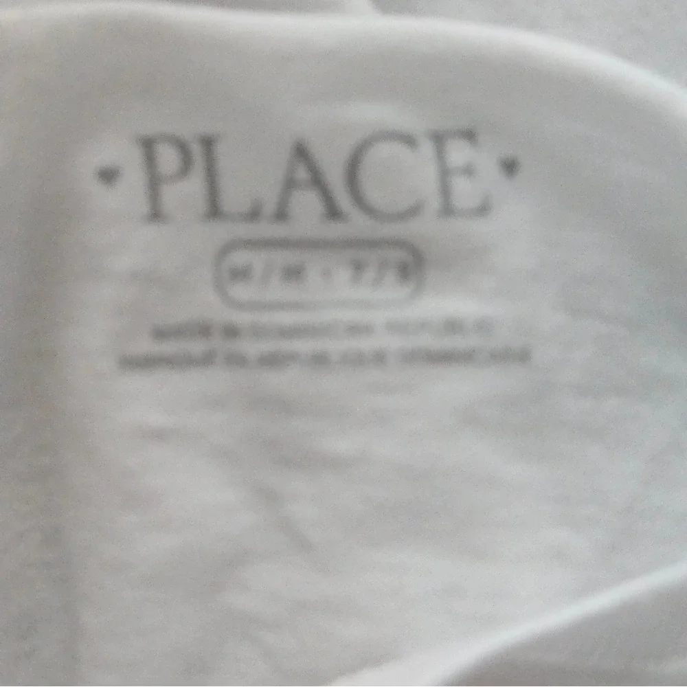 The Childrens Place Girls White Soccer Graphic T-Shirt Size M 7/8‎